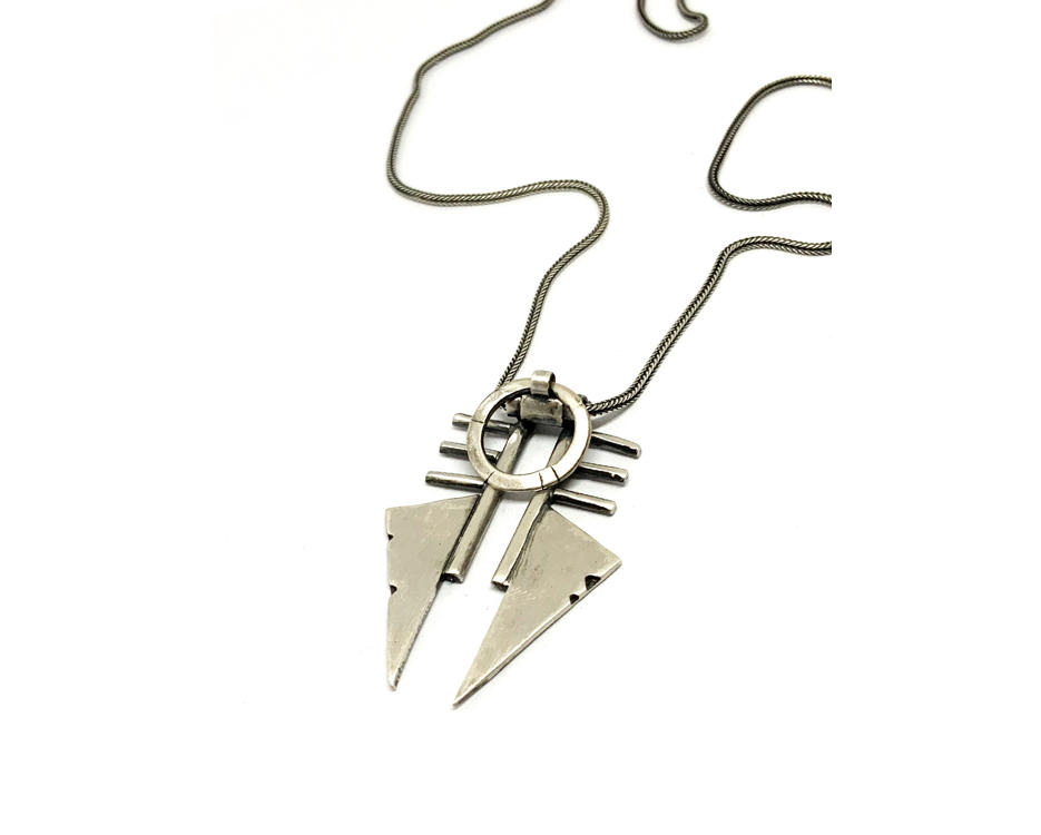 Silver Blood Warrior Necklace